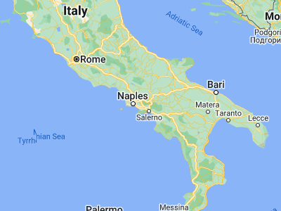 Map showing location of Poggiomarino (40.80311, 14.53904)