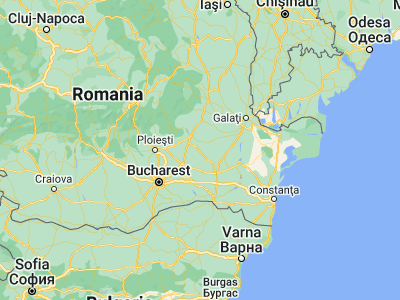 Map showing location of Pogoanele (44.91667, 27)