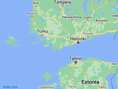Map showing location of Pohja (60.09626, 23.52757)