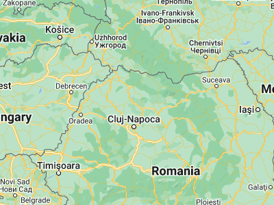 Map showing location of Poiana Blenchii (47.3, 23.75)