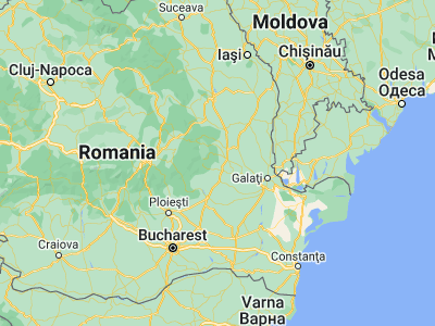 Map showing location of Poiana Cristei (45.65, 26.98333)