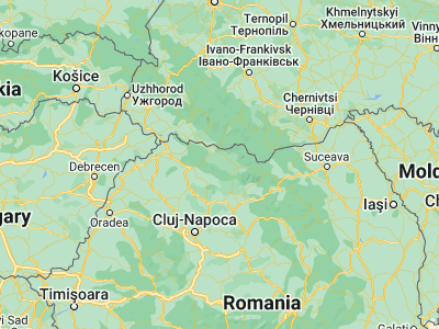 Map showing location of Poienile Izei (47.7, 24.11667)