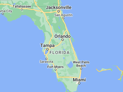 Map showing location of Poinciana (28.14029, -81.45841)