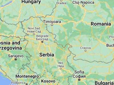 Map showing location of Pojejena (44.77417, 21.57917)