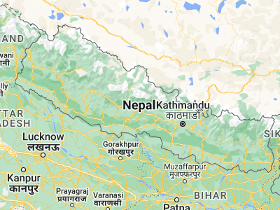 Map showing location of Pokhara (28.26689, 83.96851)