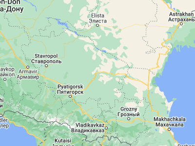 Map showing location of Pokoynoye (44.80972, 44.25167)