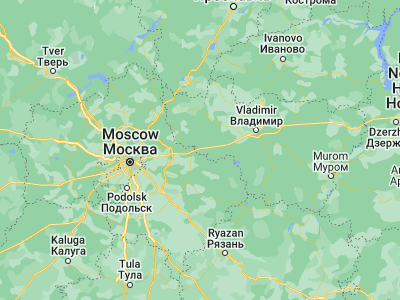 Map showing location of Pokrov (55.91797, 39.17242)