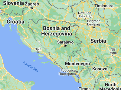 Map showing location of Polje (43.88014, 18.07452)