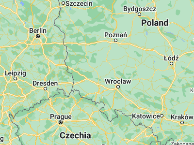 Map showing location of Polkowice (51.50391, 16.07261)