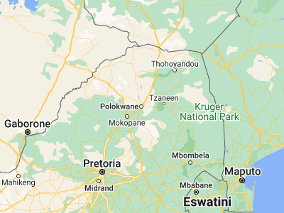 Map showing location of Polokwane (-23.90448, 29.46885)
