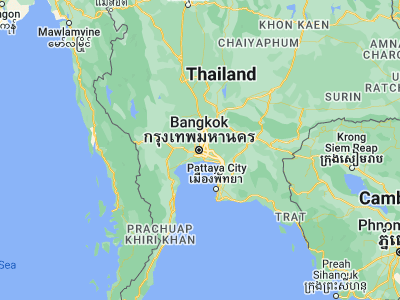Map showing location of Pom Prap Sattru Phai (13.75822, 100.51325)