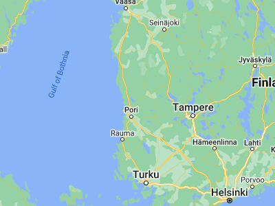 Map showing location of Pomarkku (61.69348, 22.00862)