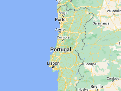 Map showing location of Pombal (39.91674, -8.62847)