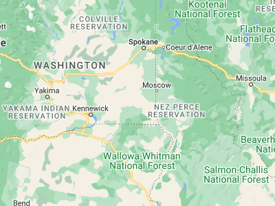 Map showing location of Pomeroy (46.47487, -117.60269)