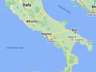 Map showing location of Pomigliano d'Arco (40.90791, 14.38623)