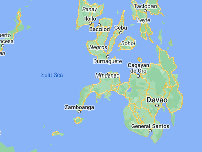 Map showing location of Ponot (8.452, 123.0222)