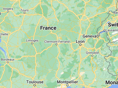 Map showing location of Pont-du-Château (45.80078, 3.25008)
