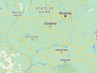Map showing location of Pontalina (-17.525, -49.44722)