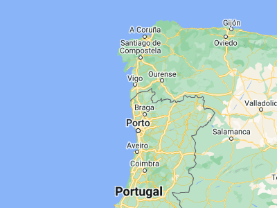 Map showing location of Ponte do Lima (41.76719, -8.58393)