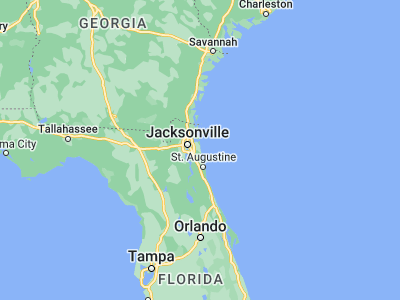 Map showing location of Ponte Vedra Beach (30.23969, -81.38564)