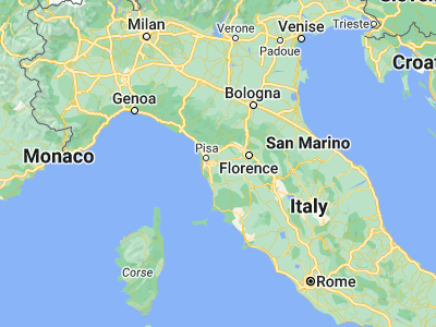 Map showing location of Pontedera (43.66164, 10.63171)