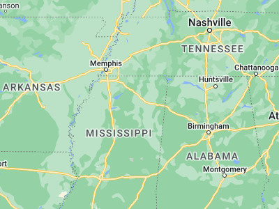Map showing location of Pontotoc (34.24788, -88.99867)