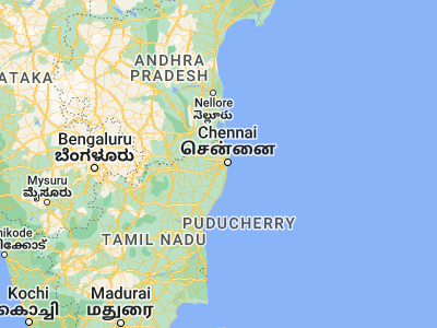 Map showing location of Poonamalle (13.04888, 80.11488)