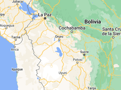 Map showing location of Poopó (-18.36667, -66.96667)