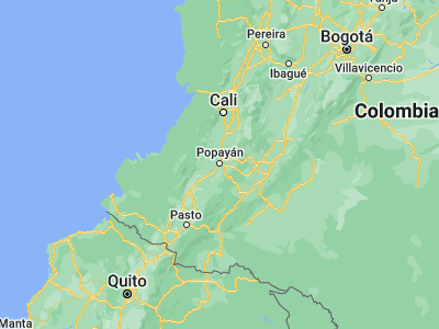 Map showing location of Popayán (2.43823, -76.61316)
