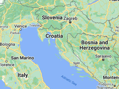 Map showing location of Popovača (44.63917, 15.17917)