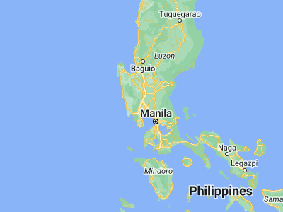 Map showing location of Porac (15.0711, 120.5423)