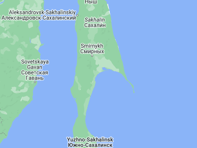 Map showing location of Poronaysk (49.22188, 143.09694)