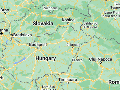 Map showing location of Poroszló (47.65, 20.66667)