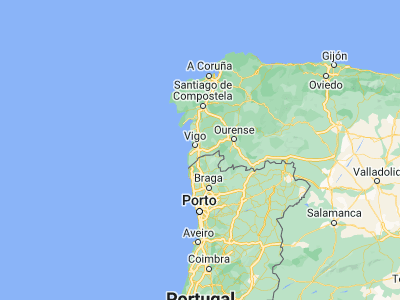 Map showing location of Porriño (42.16156, -8.6198)