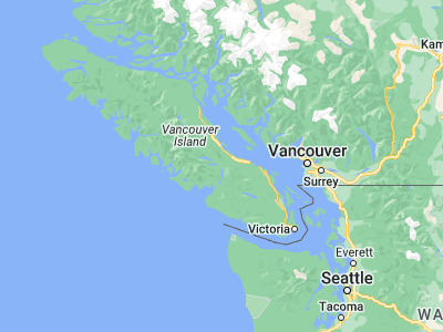 Map showing location of Port Alberni (49.24133, -124.8028)