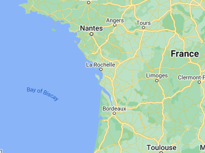 Map showing location of Port-des-Barques (45.94763, -1.07795)