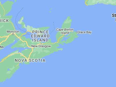 Map showing location of Port Hawkesbury (45.61685, -61.34853)