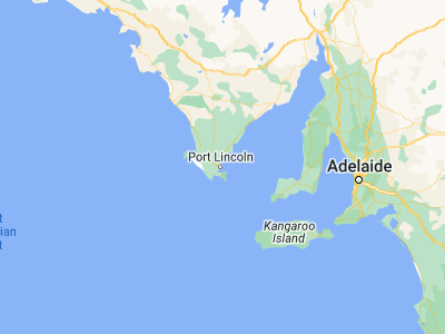 Map showing location of Port Lincoln (-34.72625, 135.87442)