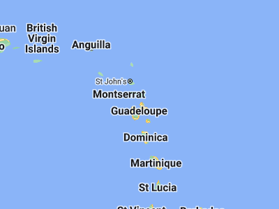 Map showing location of Port-Louis (16.41901, -61.53131)
