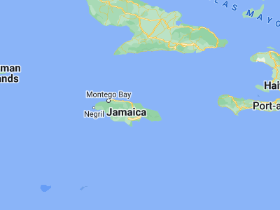 Map showing location of Port Maria (18.36849, -76.88946)