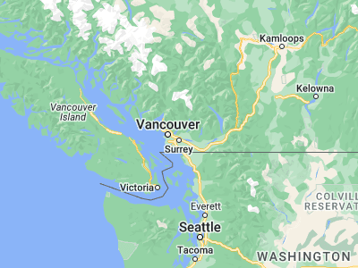 Map showing location of Port Moody (49.28297, -122.85263)