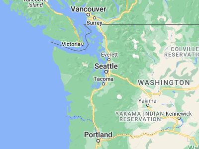 Map showing location of Port Orchard (47.54037, -122.63625)