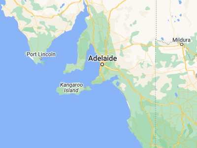 Map showing location of Port Willunga (-35.26667, 138.45)