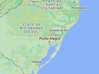 Map showing location of Portão (-29.70167, -51.24194)