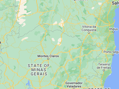 Map showing location of Porteirinha (-15.74333, -43.02833)
