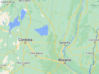 Map showing location of Porteña (-31.01391, -62.0665)