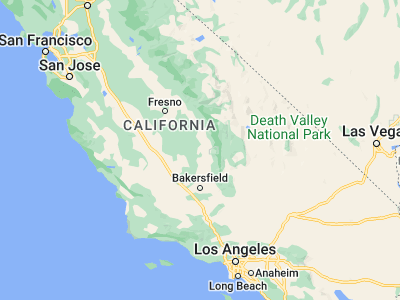 Map showing location of Porterville (36.06523, -119.01677)