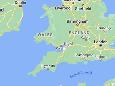 Map showing location of Porth (51.61306, -3.40361)