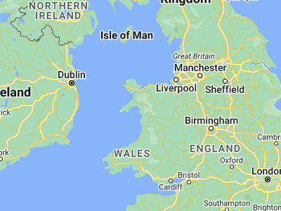 Map showing location of Porthmadog (52.92924, -4.13137)