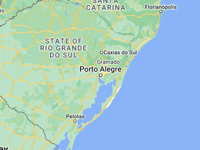 Map showing location of Porto Alegre (-30.03306, -51.23)